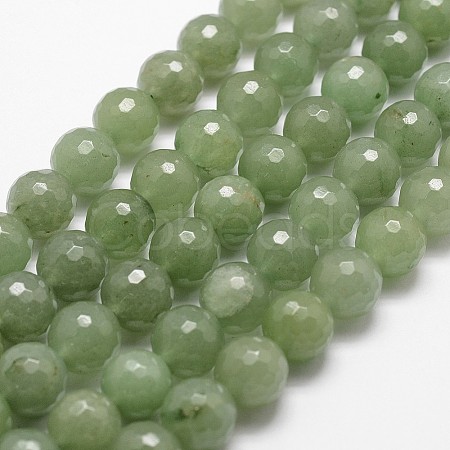 Natural Green Aventurine Beads Strands G-D840-28-12mm-1