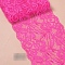 Lace Trim, Polyester Ribbon for Jewelry Making, Deep Pink, 5-7/8 inch(150mm)