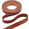 2M PVC Double Face Imitation Leather Ribbons, for Clothes, Bag Making, Saddle Brown, 12.5mm, about 2.19 Yards(2m)/Roll