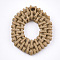 Resin Pendants, Imitation Woven Rattan Pattern, Hexagon, Camel, 27x22x4mm, Hole: 2mm