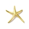 Rack Plating Star Brass Pendants, Cadmium Free & Lead Free, Long-Lasting Plated, Real 18K Gold Plated, 27x28x3.5mm, Hole: 6x3.5mm