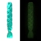 Luminous High Temperature Fiber Long Braids Wig Hair, Glow in the Dark Wig Braids, Teal, 600mm