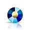 Preciosa&reg MAXIMA Crystal No Hotfix Flatback Stones, Czech Crystal, Dura Foiling, Round(438 11 615 Chaton Rose), 30240 200 Cobalt Blue AB, SS16(3.8~4mm)