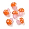 Handmade Lampwork Beads, Mushroom, Dark Orange, 13x10mm, Hole: 1.6mm