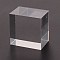 Acrylic Jewelry Display Bases, Cuboid, Clear, 4.5x4.5x3cm