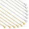 Nbeads 20Pcs 2 Style 304 Stainless Steel Cable Chain Necklaces Set, for Beadable Necklace Making, Golden & Stainless Steel Color, 19.69 inch(500mm), 10pcs/style