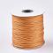 Waxed Polyester Cord, Bead Cord, Chocolate, 0.5mm, about 169.51~174.98 Yards(155~160m)/Roll