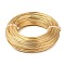 Aluminum Wire, for Jewelry Making, Champagne Gold, 12 Gauge, 2.0mm, about 180.44 Feet(55m)/500g