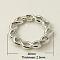 Alloy Linking Rings, Ring, Platinum, 20x2.5mm