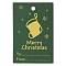 Rectangle Paper Gift Tags, for Christmas, Green, Christmas Socking, 6x4x0.02cm