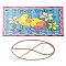 Wooden Wall Ornaments, with Jute Twine, Easter Hanging Decorations, for Party Gift Home Decoration, Chick, 10x20x0.2cm, Hole: 4mm