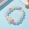 Transparent Acrylic Beads Stretch Bracelets for Kids BJEW-JB05862-5