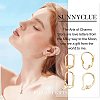 SUNNYCLUE 24Pcs 4 Styles Brass Leverback Earring Findings KK-SC0002-28G-5