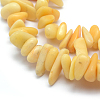 Natural Yellow Jade Beads Strands G-K220-10-3