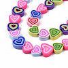 Handmade Polymer Clay Beads Strands X-CLAY-N008-050-3