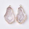 Druzy Resin Pendants RESI-S383-015D-2