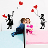 Translucent PVC Self Adhesive Wall Stickers STIC-WH0015-088-3