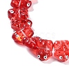 Transparent Glass Enamel Beads Strands GLAA-B021-05D-3