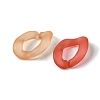 Transparent Frosted Acrylic Linking Rings OACR-B017-03C-2