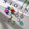 72Pcs 12 Colors Birthstone Charms Glass Pendants RGLA-ZZ0001-02-9x15mm-6