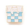 Cartoon Style Cat Enamel Pins JEWB-Q035-02A-1