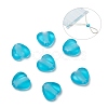 Heart Transparent PVC Plastic Cord Lock for Mouth Cover KY-D013-03D-1