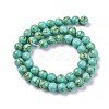 Synthetic Turquoise Beads Strands TURQ-H038-12mm-M-4