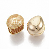 (Jewelry Parties Factory Sale)Brass Clip-on Earring KK-T050-52G-NF-2