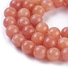 Natural Peach Calcite Beads Strands G-I247-12B-3