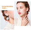 FIBLOOM 3 Set 3 Styles Playing Card Theme Resin Dangle Earrings with Alloy Pins EJEW-FI0003-01-3