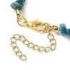 Natural Apatite Anklets AJEW-AN00592-01-4