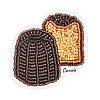 MIYUKI Seed Beads Canele Brooch Making Kits DIY-H165-04F-1