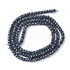 Synthetic Blue Goldstone Beads Strands G-F748-O02-01-3