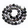 Natural Green Wood Lace Stone Beads Strands G-S362-054B-2