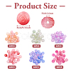 120Pcs 6 Colors Acrylic Beads SACR-TA0001-26-10