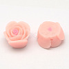 Handmade Polymer Clay 3D Flower Rose Beads CLAY-Q201-M01-2
