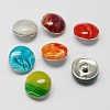 Alloy Jewelry Snap Buttons X-RESI-R082-M-1