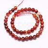 Faceted Natural Agate Beads Strands G-F344-39-6mm-2