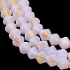 Imitation Jade Electroplate Glass Beads Strands EGLA-A039-J4mm-L02-3