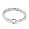 Non-Tarnish 304 Stainless Steel Finger Rings RJEW-E164-11P-6-2