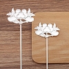 Flower Alloy Hair Stick Finding PW-WG0A83D-01-1