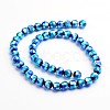 Handmade Silver Foil Glass Round Beads FOIL-I005-01B-2