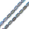Electroplate Glass Beads Strands EGLA-N008-017-D02-1