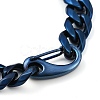 304 Stainless Steel Cuban Link Chain Bracelets for Men BJEW-B102-03BL-3