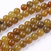 Natural Crackle Agate Stone Bead Strands G-R193-16-8mm-1