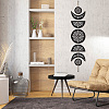 Moon Phase Wood Hanging Wall Decorations HJEW-WH0054-002-4