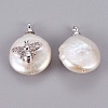 Natural Cultured Freshwater Pearl Pendants X-PEAR-F008-37P-2