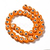 Handmade Evil Eye Lampwork Beads Strands LAMP-E023-07B-08-2