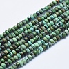Natural African Turquoise(Jasper) Beads Strands G-E444-49-4mm-1