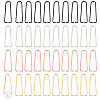 Unicraftale 40Pcs 4 Colors Ion Plating(IP) 304 Stainless Steel Triangle Rings STAS-UN0046-70-1